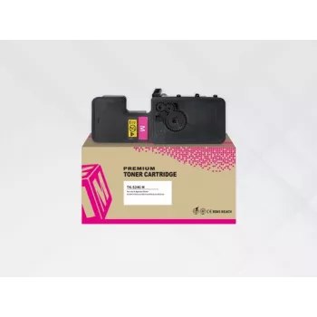 Cartucho de toner HYB para Kyocera TK-5240M magenta, compatível com a série ECOSYS P5026C/M5526C