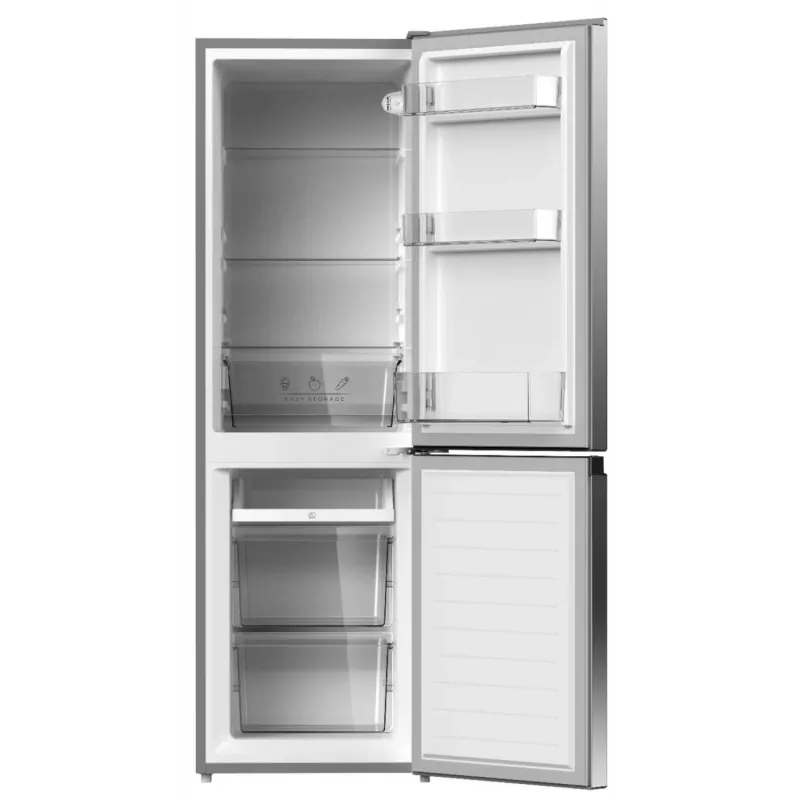 Frigorífico ETA | ETA275590010E | Classe de eficiência energética E | Independente | Combinado | Altura 150 cm | Capacidade útil do frigorífico 115 L | Capacidade útil do congelador 59 L | 39 dB | Aço inoxidável