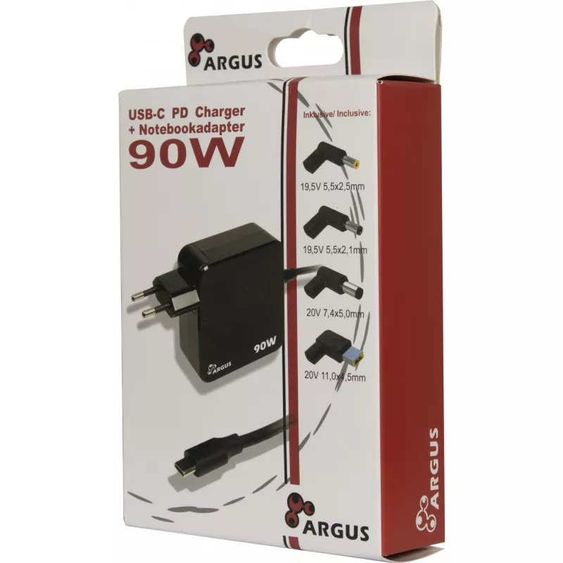 Carregador Inter-Tech PD-2090 smartphone preto AC interior