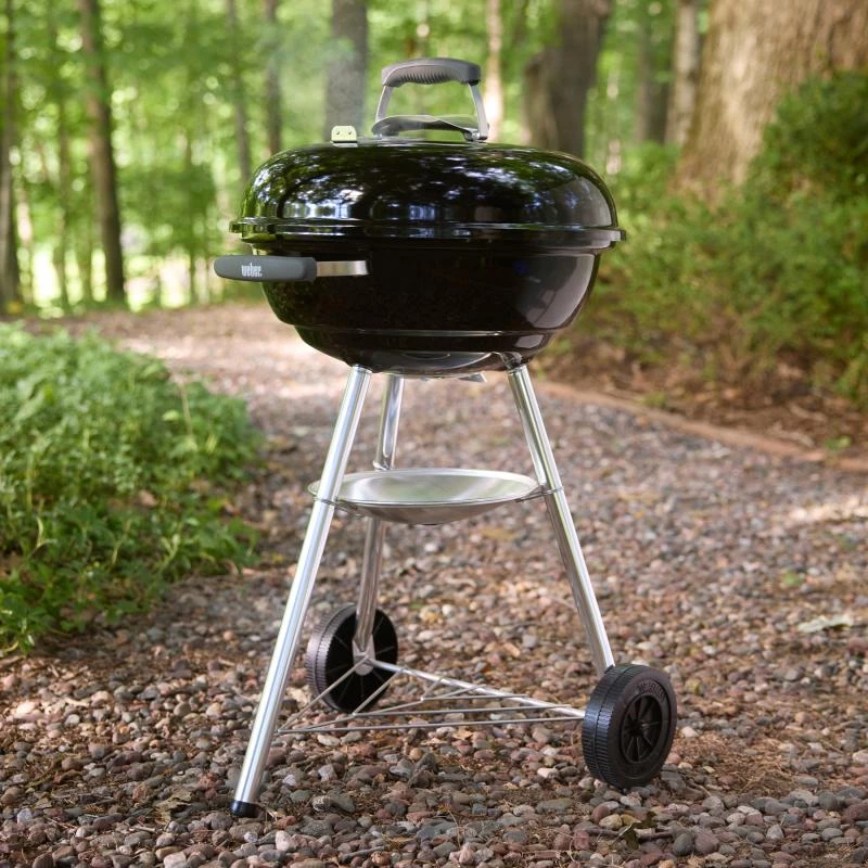Grelhador a carvão Weber Compact Kettle 47 cm preto (1502054)