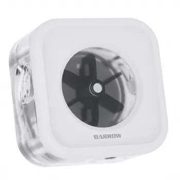 Sensor de caudal Flow Meter Barrow SLFV2-RGB W ARGB branco – sensor de caudal para refrigeração líquida para circuitos de PC
