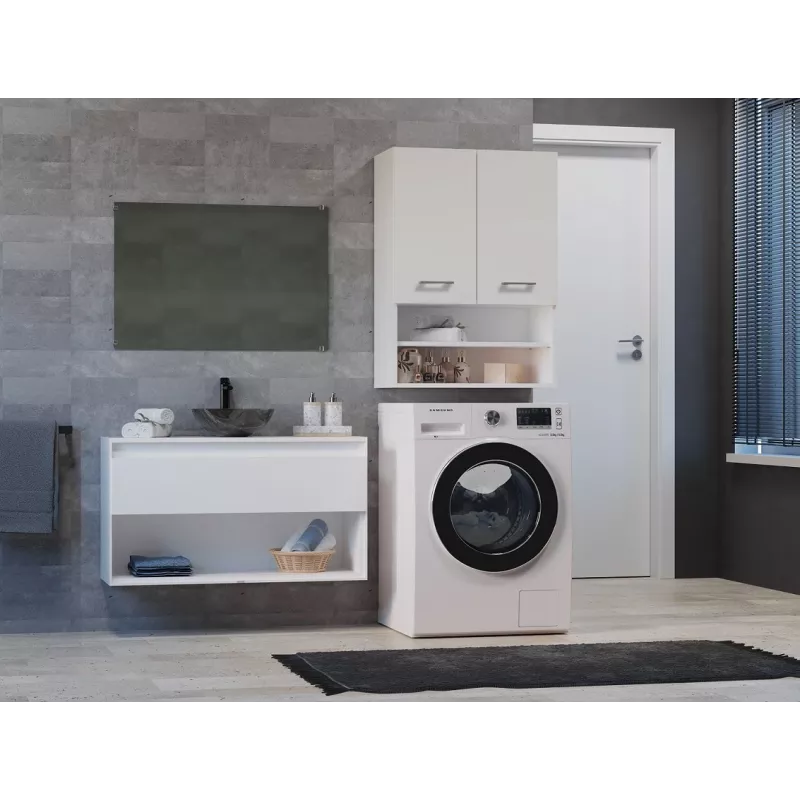 Armário de casa de banho Topeshop POLA MINI DK branco