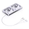 Ventoinhas para caixa JONSBO ZB-240W 2x120mm ARGB PWM – branco