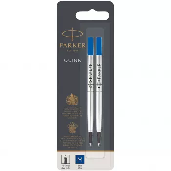 Recarga de roller Parker 2 unid. M azul blister
