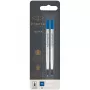 Recarga de roller Parker 2 unid. M azul blister