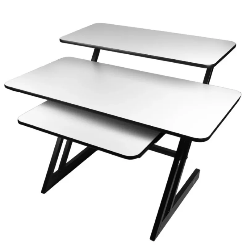 SD3 - secretária de estúdio posto de trabalho tampo prateleira para equipamento de áudio prateleira retrátil para teclado 91,4 cm
