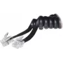 S/CONN 2m RJ10 preto transparente ShiverPeaks