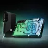 Bloco de água para GPU ek water blocks EK-Quantum Vector³ FE RTX 5090 — topo em acrílico