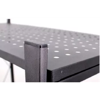 Estante de armazenamento para ferramentas de jardim Top e shop Rack FS004 — aço galvanizado autónomo, 720×340×1270 mm, capacidade de carga 50 kg