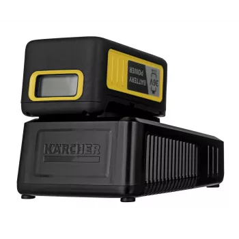 Conjunto de bateria e carregador Kärcher Starter Kit Battery Power 36/25 — 36 V, 2500 mAh, amarelo