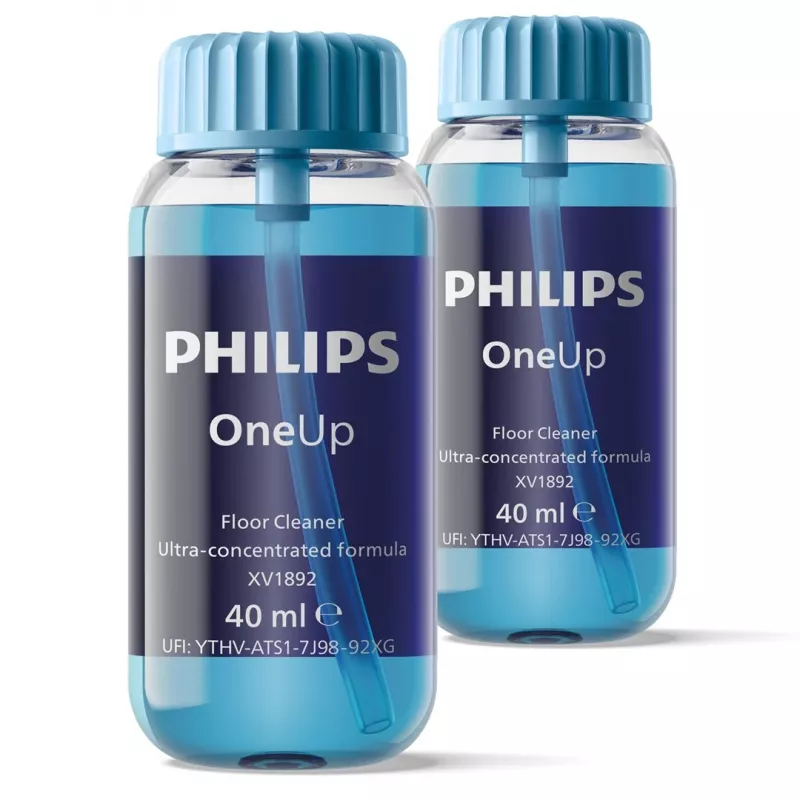 Philips OneUp detergente de chão ultraconcentrado, aspirador vertical, azul, 40 ml, líquido (concentrado), Philips OneUp, 30 mm