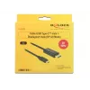 DeLOCK 85256 Adaptador de cabo de vídeo 2 m USB Type-C DisplayPort preto