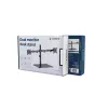 Suporte de secretária para monitor Gembird MS-D2ST-01 para 2 ecrãs, até 32 polegadas, VESA 75x75–100x100, carga máx. 18 kg, preto