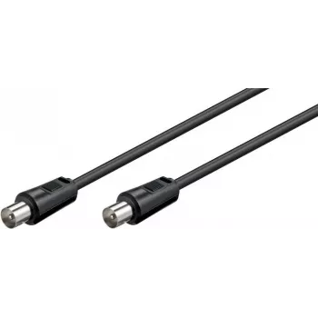 Cabo de ligação de antena Goobay Wentronic, preto, 1,5 m - ficha IEC/coaxial ficha IEC/coaxial (68146)