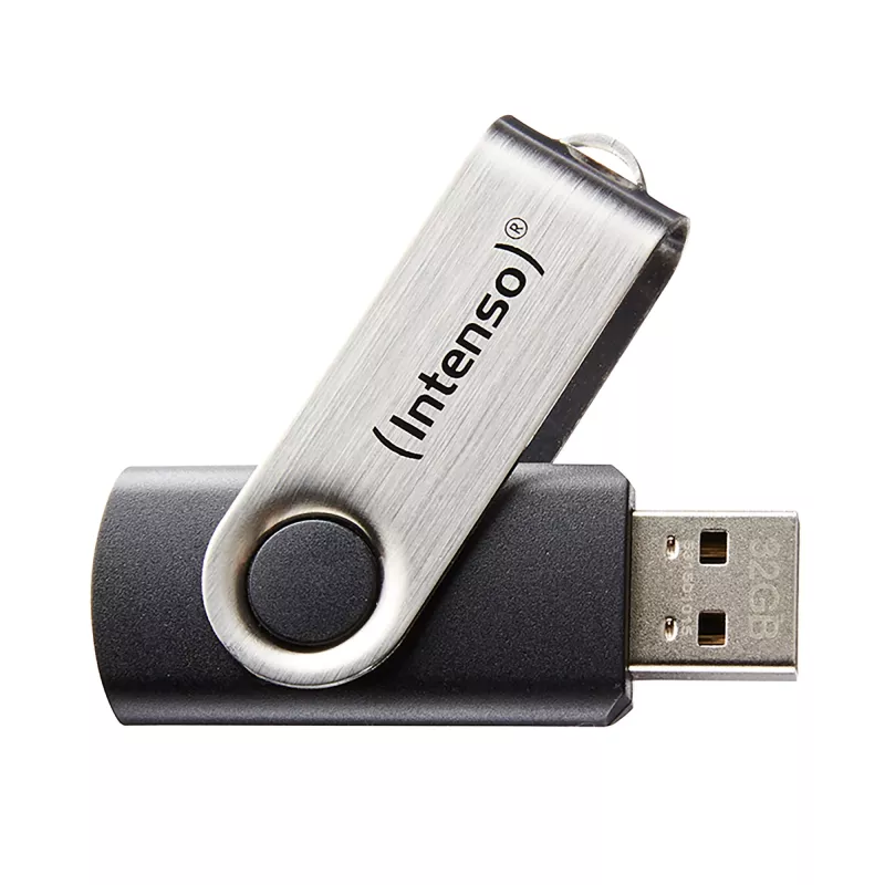Pen USB Intenso 32GB USB Type-A 2.0 preto prateado