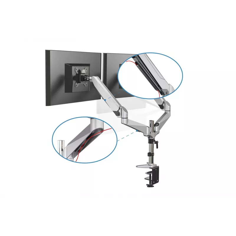 Suporte para dois monitores Digitus, 2x 32, 2x 8 kg