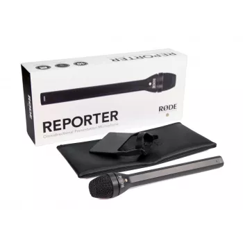 RØDE Reporter Microfone de entrevista preto