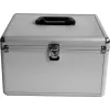 MEDIARANGE BOX76 - caixa de armazenamento - 300 discos - prateado - feltro - plástico - madeira - 120 mm - alumínio