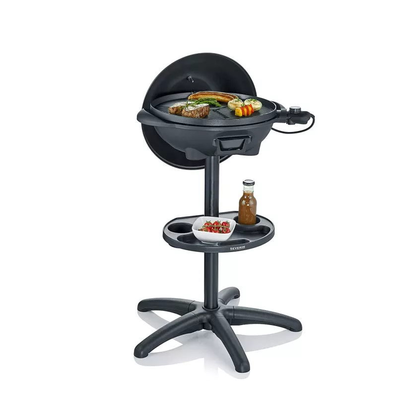 Grelhador elétrico de exterior estação de cozinha preto 2000 W SEVERIN PG 8541