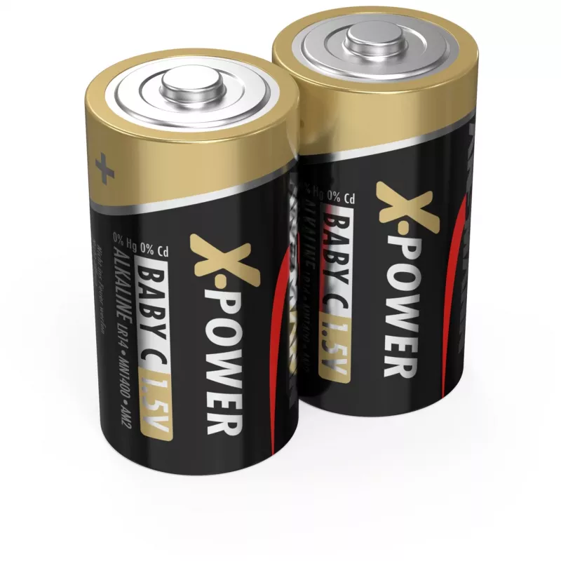 Pilha alcalina ANSMANN X-Power, (C), pack de 2 (5015623), 7500mAh