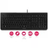Teclado CHERRY KC 1000 Escritório USB QWERTY espanhol preto
