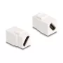 Módulo Keystone DeLOCK HDMI fêmea para fêmea diagonal 8K 60 Hz branco