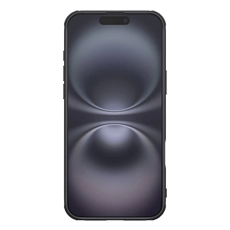 Estojo de proteção Nillkin para iPhone 16 Plus Super Frosted Pro — preto, capa rígida fina