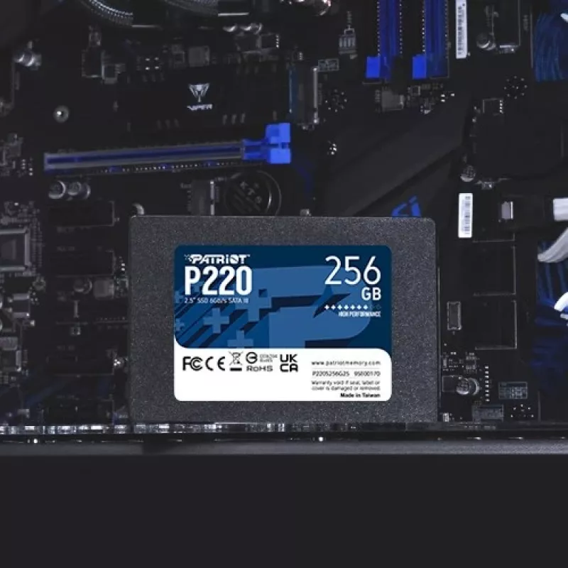Unidade SSD Patriot P220 256 GB 2,5 polegadas SATA III