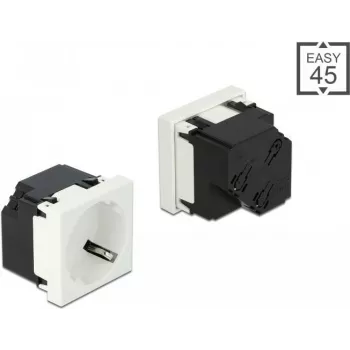Tomada com contacto de proteção Delock Easy 45 disposição a 45° 45 x 45 mm (81422)