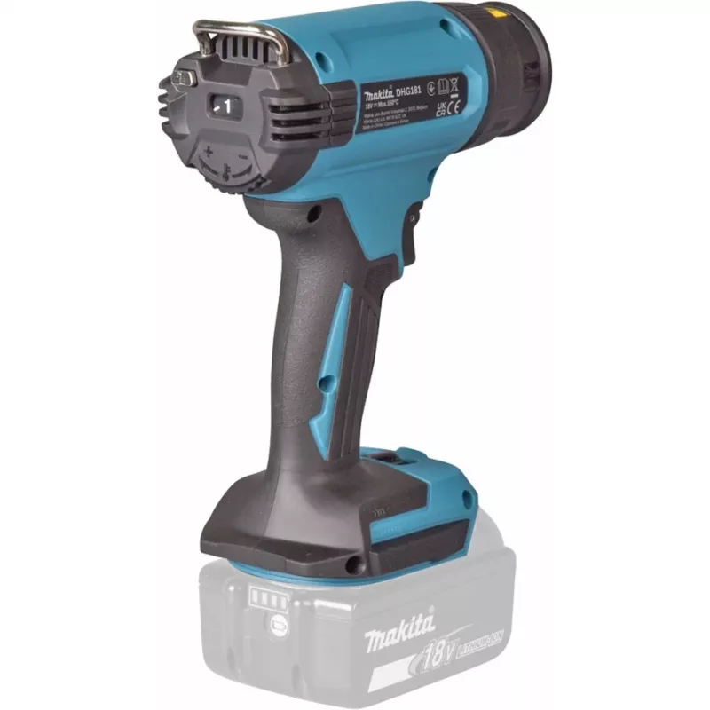 Makita DHG181ZK - Soprador de ar quente - a bateria - 120 - 200 l/min - sem bateria, sem carregador - 18 V (DHG181ZK)