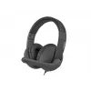 Headset binaural com fios NATEC Rhea com microfone de arco, conectores de 3,5 mm, cabo de 2,2 m, impedância de 32 Ω