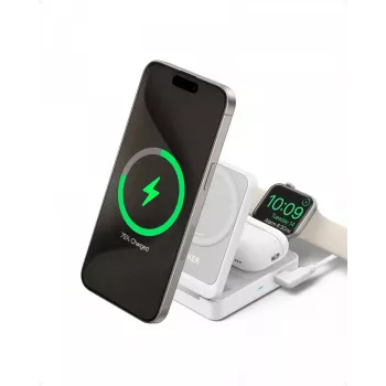 MagGo 3-in-1 15W dobrável branco UE