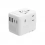 Gembird TPA-2A3C70-01-W adaptador de alimentação de viagem universal, 3x USB-C, 2x USB-A, 70 W, GaN, branco