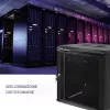 Qoltec 54488 Armário rack de parede de 19 polegadas, 12U, 600 x 635 x 450 mm, porta perfurada