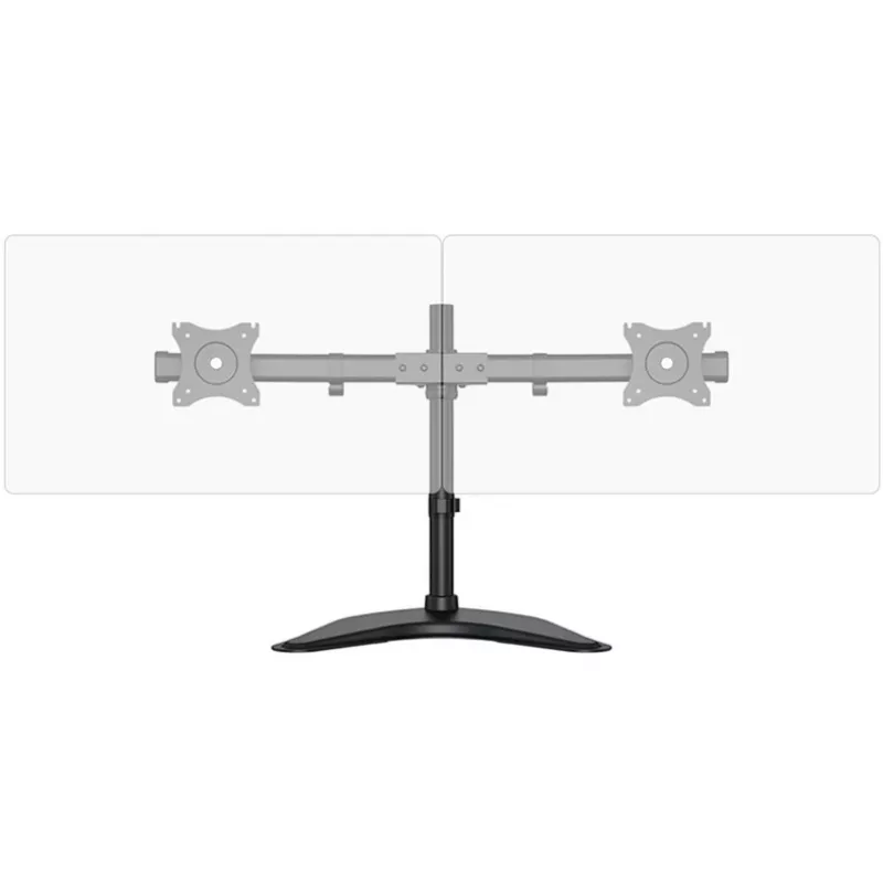 HAGOR HA FS - conjunto de montagem (suporte de mesa) - para 2 ecrãs LCD - preto - tamanho do ecrã: 38-68 cm (15-27)