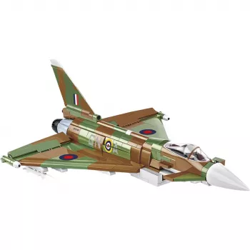 Blocos de construção Cobi Eurofighter Typhoon FGR4 „GiNA“ — 577 peças, a partir de 8 anos, cinzento-claro/verde/castanho