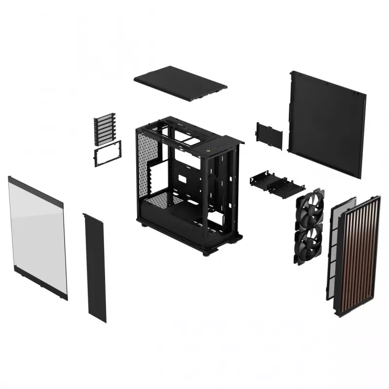 Caixa de PC Fractal Design North Midi Tower preto