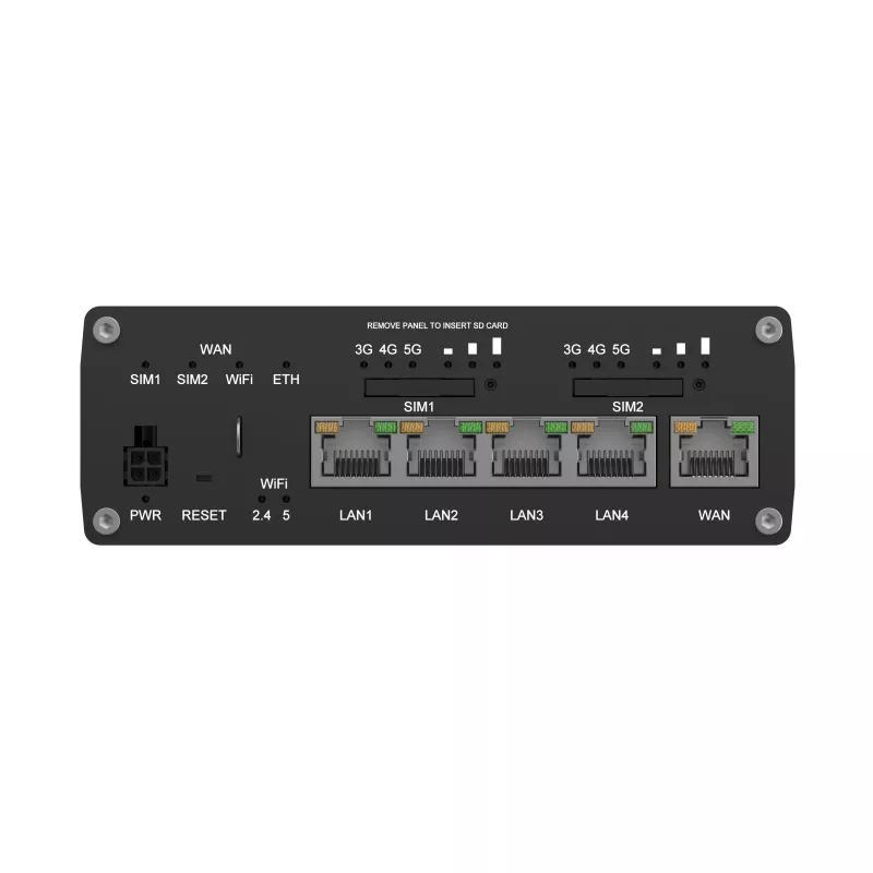 Router 5G Teltonika RUTM52, 5x GbE, Dual-SIM, eSIM, Wi-Fi 5