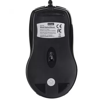 Rato Activejet AMY-083 com fios USB (ótico; 1000 DPI; preto)