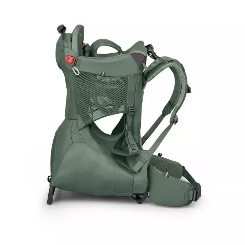 Mochila de transporte para criança Osprey Poco Tourist verde, mochila de transporte para criança leve e ajustável