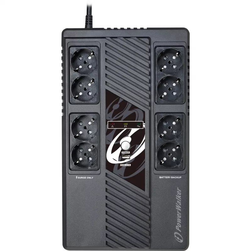 Fonte de alimentação ininterrupta PowerWalker VI 600 MS