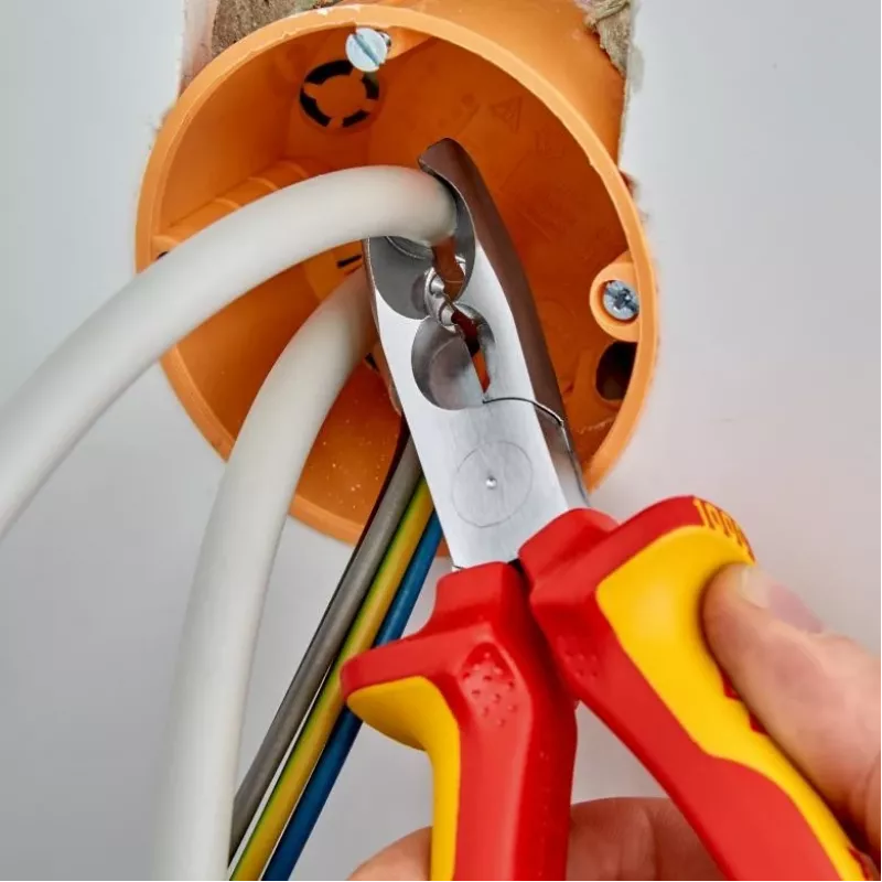Alicate de descarnar Knipex 13 46 165 vermelho, amarelo