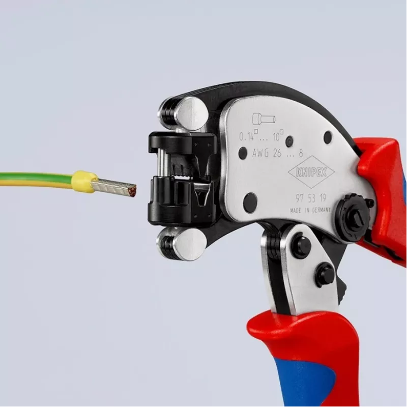 KNIPEX Twistor T alicate de cravar autoajustável, alicate de cravar terminais