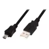 Digitus ASSMANN - Cabo USB - USB Type-A, 4 pinos (M) - Mini-USB, Type-B (M) - 1 m (USB / Hi-Speed USB) - moldado - Preto (AK-300108-010-S)