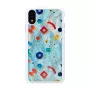 Capa para smartphone iKins para iPhone XR — capa de proteção Poppin Rock branca