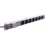 Régua de tomadas ShiverPeaks BASIC-S 19 polegadas 7 tomadas, preta