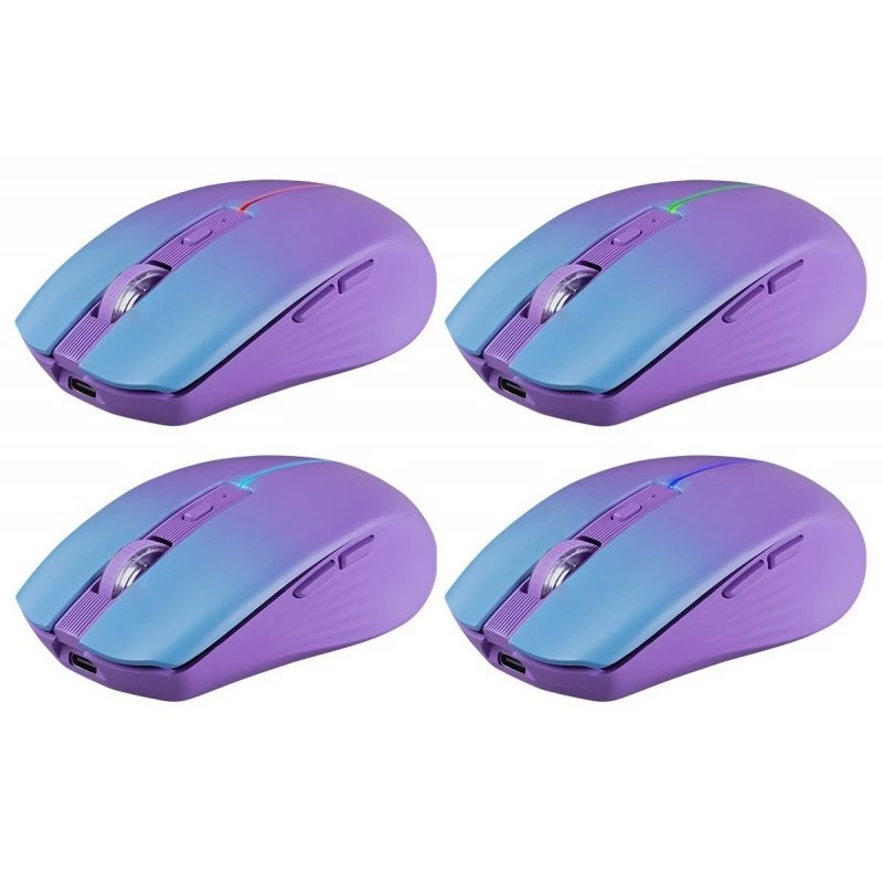Rato DEFENDER MYSTERY MM-301 RF+BT LILA 1600dpi 6T