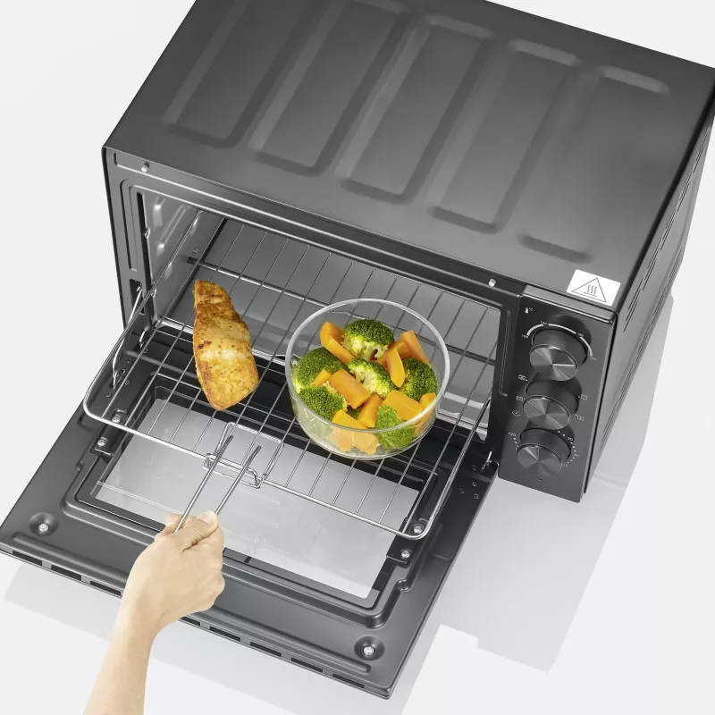 Mini-forno SEVERIN TO 2075 — capacidade de 30 l, 1600 W, independente, preto, função de grelhar
