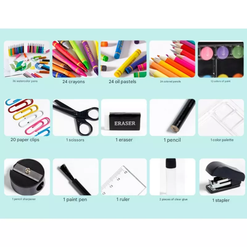 Conjunto de pintura Extralink Malset, 150 peças