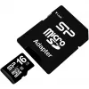 Cartão de memória MicroSDHC Silicon Power 16GB Class 10 UHS-I U1 40 MB/s, à prova de água, preto